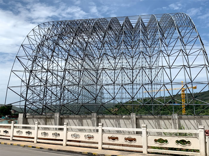 禹州山寨矿储煤棚网架